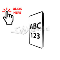 Nummernschildhalters