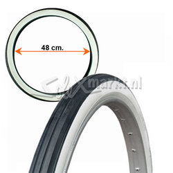 Solex Reifen 19'' - Schwarz/weiß