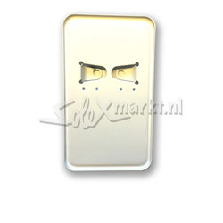 Nummernschildhalter weiß (langes Modell)