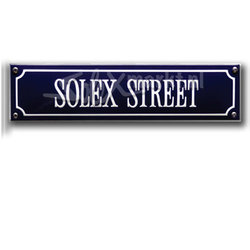 Solex emaille Straßenschild -  Solex Street (33x8cm)